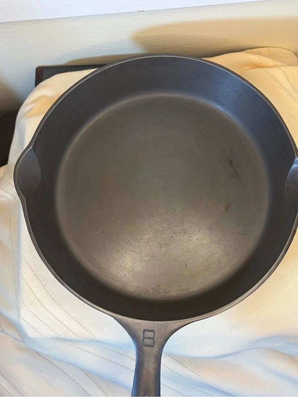 Griswold Erie PA Large Block Logo #8 Cast Iron Skillet 704 D Fully Restored